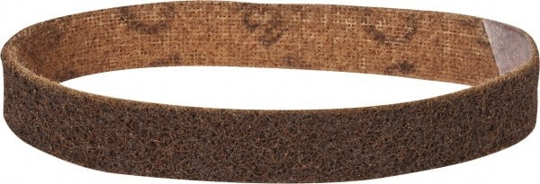 3M - 1" Wide x 18" OAL, Aluminum Oxide Abrasive Belt - Aluminum Oxide, Coarse, Nonwoven, Series SC-BS - Exact Tooling