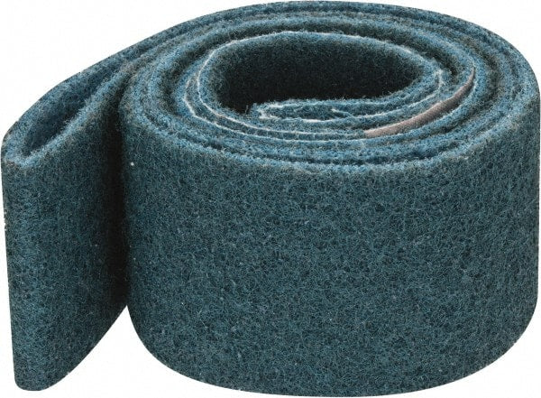 3M - 2" Wide x 48" OAL, Aluminum Oxide Abrasive Belt - Aluminum Oxide, Very Fine, Nonwoven, Series SC-BS - Exact Tooling