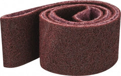 3M - 2-1/2" Wide x 60" OAL, Aluminum Oxide Abrasive Belt - Aluminum Oxide, Medium, Nonwoven, Series SC-BS - Exact Tooling