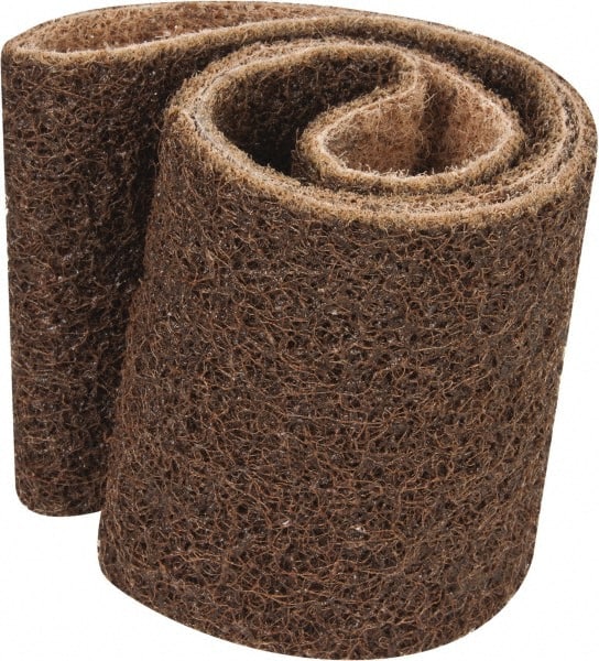 3M - 3" Wide x 24" OAL, Aluminum Oxide Abrasive Belt - Aluminum Oxide, Coarse, Nonwoven, Series SC-BS - Exact Tooling