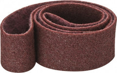 3M - 3" Wide x 72" OAL, Aluminum Oxide Abrasive Belt - Aluminum Oxide, Medium, Nonwoven, Series SC-BS - Exact Tooling