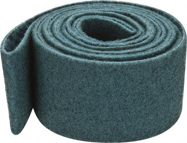 3M - 3" Wide x 132" OAL, Aluminum Oxide Abrasive Belt - Aluminum Oxide, Very Fine, Nonwoven, Series SC-BS - Exact Tooling