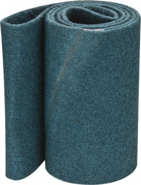 3M - 6" Wide x 48" OAL, Aluminum Oxide Abrasive Belt - Aluminum Oxide, Very Fine, Nonwoven, Series SC-BS - Exact Tooling