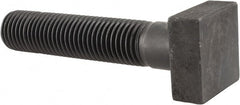 Gibraltar - 1-8 Thread, 4" Thread Length, 5" Length Under Head, Steel T Bolt - 1-11/16" Head Width x 11/16" Head Height, Grade 5 - Exact Tooling