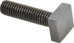Gibraltar - 3/8-16 Thread, 1-1/4" Thread Length, 1-1/2" Length Under Head, Steel T Bolt - 11/16" Head Width x 1/4" Head Height, Grade 5 - Exact Tooling