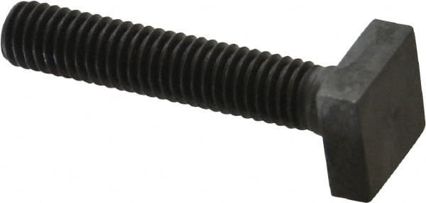 Gibraltar - 3/8-16 Thread, 1-3/4" Thread Length, 2" Length Under Head, Steel T Bolt - 11/16" Head Width x 1/4" Head Height, Grade 5 - Exact Tooling