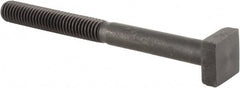 Gibraltar - 3/8-16 Thread, 2" Thread Length, 4" Length Under Head, Steel T Bolt - 11/16" Head Width x 1/4" Head Height, Grade 5 - Exact Tooling