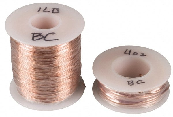 Made in USA - 30 Gage, 0.01" Diameter x 3,140' Long, Bare, Copper Bus Bar Wire - Pure Copper (ASTM B3) - Exact Tooling