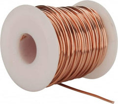 Made in USA - 14 Gage, 0.0641" Diameter x 80' Long, Bare, Copper Bus Bar Wire - Pure Copper (ASTM B3) - Exact Tooling