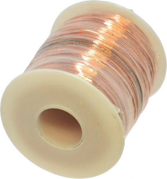 Made in USA - 22 Gage, 0.0253" Diameter x 501' Long, Bare, Copper Bus Bar Wire - Pure Copper (ASTM B3) - Exact Tooling