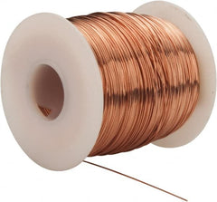 Made in USA - 24 Gage, 0.0201" Diameter x 793' Long, Bare, Copper Bus Bar Wire - Pure Copper (ASTM B3) - Exact Tooling