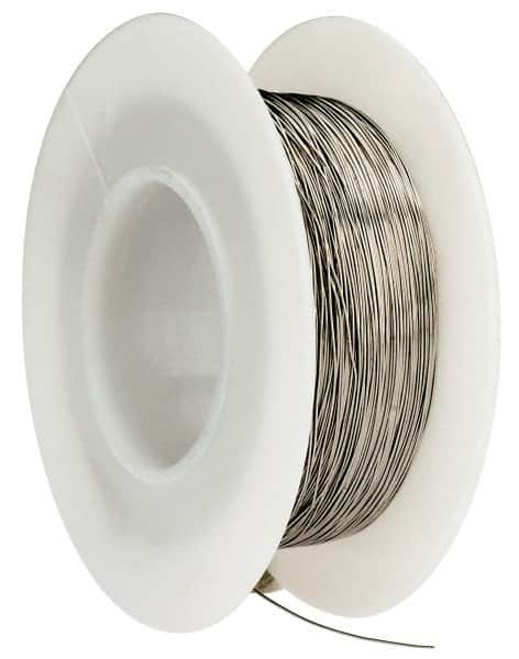 Made in USA - 30 Gage, 0.01 Inch Diameter x 393 Ft. Long, Nickel Chromium Wire - Alloy 80/20, ASTM B344 - Exact Tooling