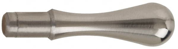 Gibraltar - 1/4" Press Fit Stem, Fixed Handwheel & Machine Handle - Carbon Steel Bulb Shape Handle, 7/16" Long Carbon Steel Stem, 1-23/32" OAL - Exact Tooling