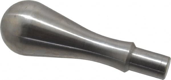 Gibraltar - 3/8" Press Fit Stem, Fixed Handwheel & Machine Handle - Carbon Steel Bulb Shape Handle, 9/16" Long Carbon Steel Stem, 2-11/16" OAL - Exact Tooling