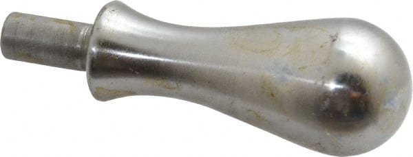 Gibraltar - 5/16" Press Fit Stem, Revolving Handwheel & Machine Handle - Carbon Steel Bulb Shape Handle, 9/16" Long Carbon Steel Stem, 2-5/8" OAL - Exact Tooling