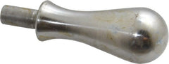Gibraltar - 5/16" Press Fit Stem, Revolving Handwheel & Machine Handle - Carbon Steel Bulb Shape Handle, 9/16" Long Carbon Steel Stem, 2-5/8" OAL - Exact Tooling