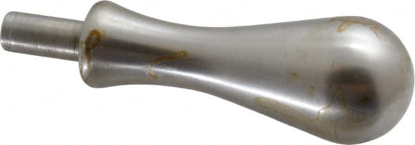 Gibraltar - 3/8" Press Fit Stem, Revolving Handwheel & Machine Handle - Carbon Steel Bulb Shape Handle, 3/4" Long Carbon Steel Stem, 3-25/32" OAL - Exact Tooling