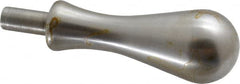 Gibraltar - 3/8" Press Fit Stem, Revolving Handwheel & Machine Handle - Carbon Steel Bulb Shape Handle, 3/4" Long Carbon Steel Stem, 3-25/32" OAL - Exact Tooling