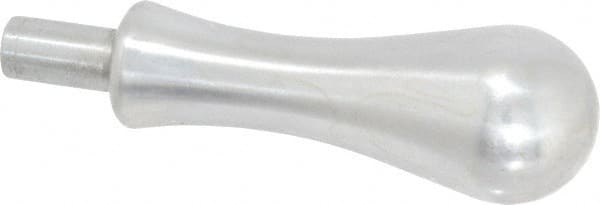 Gibraltar - 7/16" Press Fit Stem, Revolving Handwheel & Machine Handle - Carbon Steel Bulb Shape Handle, 3/4" Long Carbon Steel Stem, 4-1/32" OAL - Exact Tooling