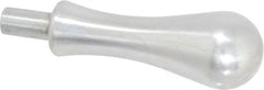 Gibraltar - 7/16" Press Fit Stem, Revolving Handwheel & Machine Handle - Carbon Steel Bulb Shape Handle, 3/4" Long Carbon Steel Stem, 4-1/32" OAL - Exact Tooling