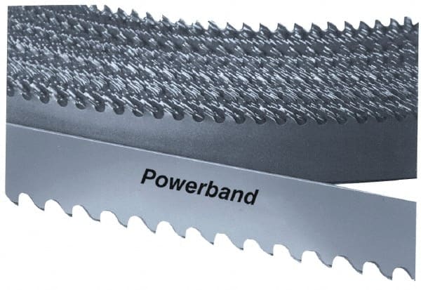 Starrett - 3/4" x 150' x 0.035" Bi-Metal Band Saw Blade Coil Stock - 8 to 12 TPI, Toothed Edge, Straight Form, Raker Set, No Rake Angle, Variable Pitch, Contour Cutting - Exact Tooling
