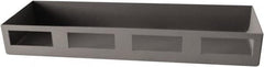 Durham - Gray, Steel, Cabinet Shelf - 12" Wide x 4" Deep x 1-1/2" High Body - Exact Tooling