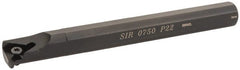 Carmex - Internal Thread, Right Hand Cut, 3/4" Shank Width x 3/4" Shank Height Indexable Threading Toolholder - 7" OAL, 22IR Insert Compatibility, SI Toolholder, Series SIR - Exact Tooling
