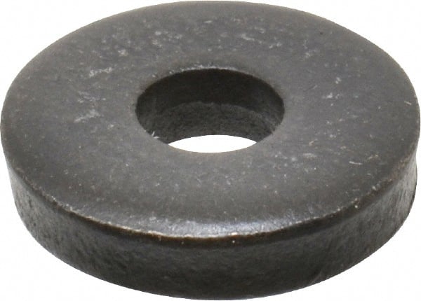 Gibraltar - M5 Screw, Grade 1010 Case Hardened Steel Extra Thick Flat Washer - 5.3mm ID x 15mm OD, 3.5mm Thick, Black Oxide Finish - Exact Tooling