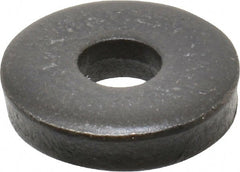 Gibraltar - M5 Screw, Grade 1010 Case Hardened Steel Extra Thick Flat Washer - 5.3mm ID x 15mm OD, 3.5mm Thick, Black Oxide Finish - Exact Tooling