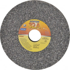 Norton - 7" Diam x 1-1/4" Hole x 1/2" Thick, I Hardness, 46 Grit Surface Grinding Wheel - Aluminum Oxide, Type 1, Coarse Grade, 3,600 Max RPM, Vitrified Bond, No Recess - Exact Tooling