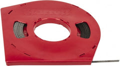 Starrett - 1/4" x 100' x 0.025" Carbon Steel Band Saw Blade Coil Stock - 10 TPI, Toothed Edge, Straight Form, Raker Set, Flexible Back, No Rake Angle, Constant Pitch, Contour Cutting - Exact Tooling