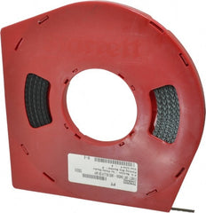 Starrett - 1/4" x 100' x 0.025" Carbon Steel Band Saw Blade Coil Stock - 32 TPI, Toothed Edge, Straight Form, Wavy Set, Flexible Back, No Rake Angle, Constant Pitch, Contour Cutting - Exact Tooling