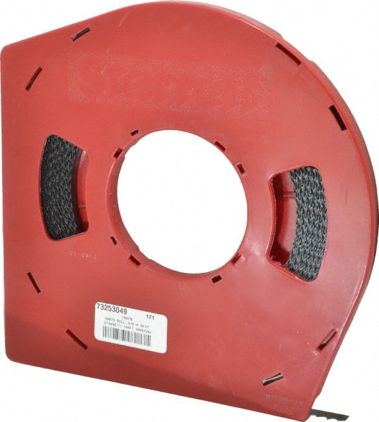 Starrett - 3/8" x 100' x 0.025" Carbon Steel Band Saw Blade Coil Stock - 4 TPI, Toothed Edge, Skip Form, Raker Set, Flexible Back, No Rake Angle, Constant Pitch, Contour Cutting - Exact Tooling