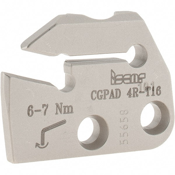 Iscar - Right Hand Cut, 5mm Insert Width, Cutoff & Grooving Support Blade for Indexables - 16mm Max Depth of Cut, 5.2mm Head Projection - Exact Tooling