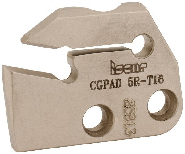 Iscar - Right Hand Cut, 6.4mm Insert Width, Cutoff & Grooving Support Blade for Indexables - 16mm Max Depth of Cut, 5.2mm Head Projection - Exact Tooling