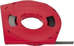 Starrett - 1/2" x 100' x 0.025" Carbon Steel Band Saw Blade Coil Stock - 24 TPI, Toothed Edge, Straight Form, Wavy Set, Flexible Back, No Rake Angle, Constant Pitch, Contour Cutting - Exact Tooling