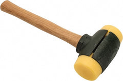 Garland - 6-1/2 Lb Head 2-3/4" Face Plastic Split Head Hammer - Wood Handle - Exact Tooling