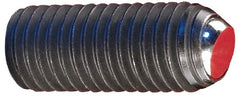 Gibraltar - 3/4" OAL, 5/16-18, Stainless Steel, Headless Plain Flat Face Ball End Clamping Screw - 0.147" Ball Diam - Exact Tooling