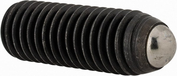 Gibraltar - 1-1/2" OAL, 1/2-13, Steel, Headless Rolling Ball End Clamping Screw - 0.334" Ball Diam - Exact Tooling