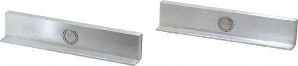 Wilton - 5-1/2" Jaw Width, Rubber Covered Aluminum, Vise Jaw Cap - Magnetic Attachment - Exact Tooling