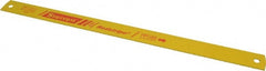 Starrett - 17" Long, 10 Teeth per Inch, High Speed Steel Power Hacksaw Blade - Toothed Edge, 1-1/4" Wide x 0.062" Thick - Exact Tooling