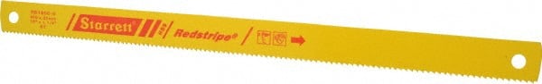 Starrett - 18" Long, 6 Teeth per Inch, High Speed Steel Power Hacksaw Blade - Toothed Edge, 1-1/4" Wide x 0.062" Thick - Exact Tooling