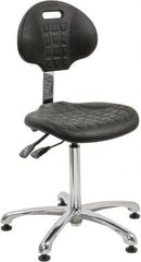 Bevco - Adjustable Chair - 18" Wide x 17-1/4" Deep, Polyurethane Seat, Black - Exact Tooling