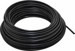 Parker - 11/64" ID x 1/4" OD, 0.04" Wall Thickness, 100' Long, Polyethylene Tube - Black, 120 Max psi, -80 to 150°F - Exact Tooling