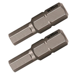 Hex Metric Insert Bit 10.0 × 25mm (2 Bit Pack) - Exact Tooling