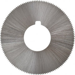 Made in USA - 1-3/4" Diam x 0.023" Blade Thickness x 5/8" Arbor Hole Diam, 132 Tooth Slitting and Slotting Saw - Arbor Connection, Right Hand, Uncoated, High Speed Steel, Concave Ground, Contains Keyway - Exact Tooling