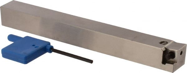 Iscar - PCLC, Right Hand Cut, 5/8" Shank Height x 5/8" Shank Width, Neutral Rake Indexable Turning Toolholder - 5.9" OAL, CC.T 3 Insert Compatibility, Series Isoturn - Exact Tooling