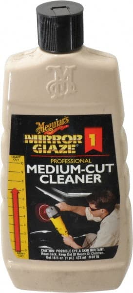 Mirror Glaze - Automotive Medium Cut Cleaner - 16 oz Bottle - Exact Tooling