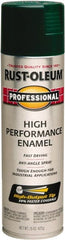 Rust-Oleum - Hunter Green, Gloss, Rust Proof Enamel Spray Paint - 14 Sq Ft per Can, 15 oz Container, Use on Multipurpose - Exact Tooling