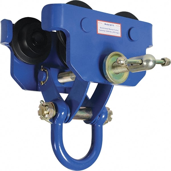 Vestil - 3 Ton Capacity Quick Install Manual Trolley - 3" to 7" Flange Width - Exact Tooling